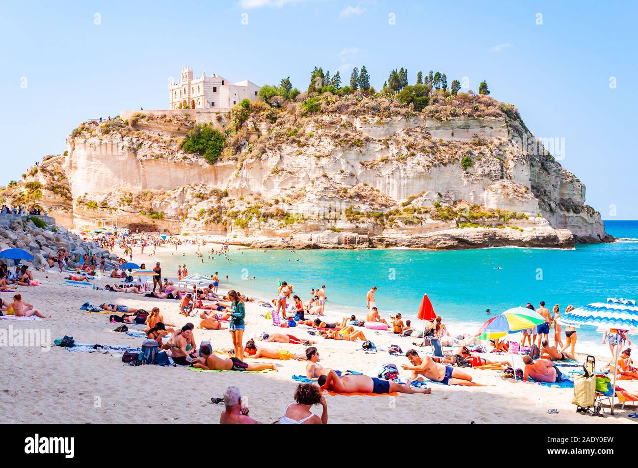 Rotonda Beach Tropea Calabria Italy September 07 2019 Landscape 