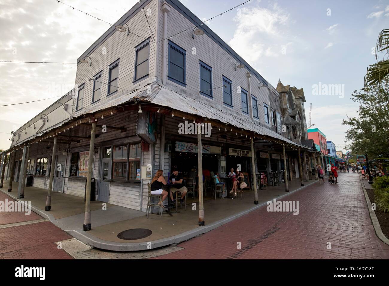 sun on the beach saloon bar in old town kissimmee florida usa Stock