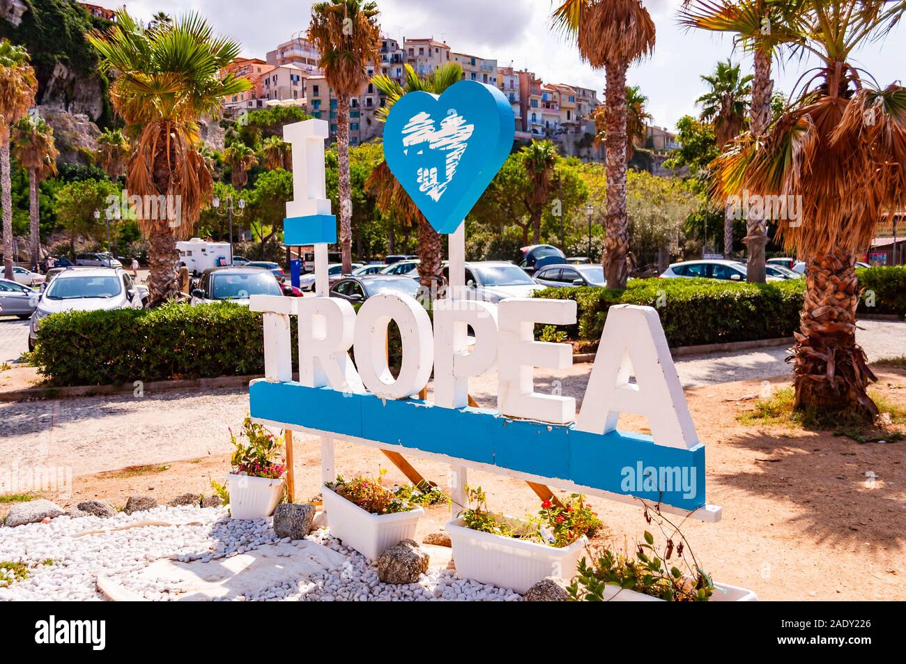 Tropa Sign Tropea resort sign hi-res stock photography and images - Alamy