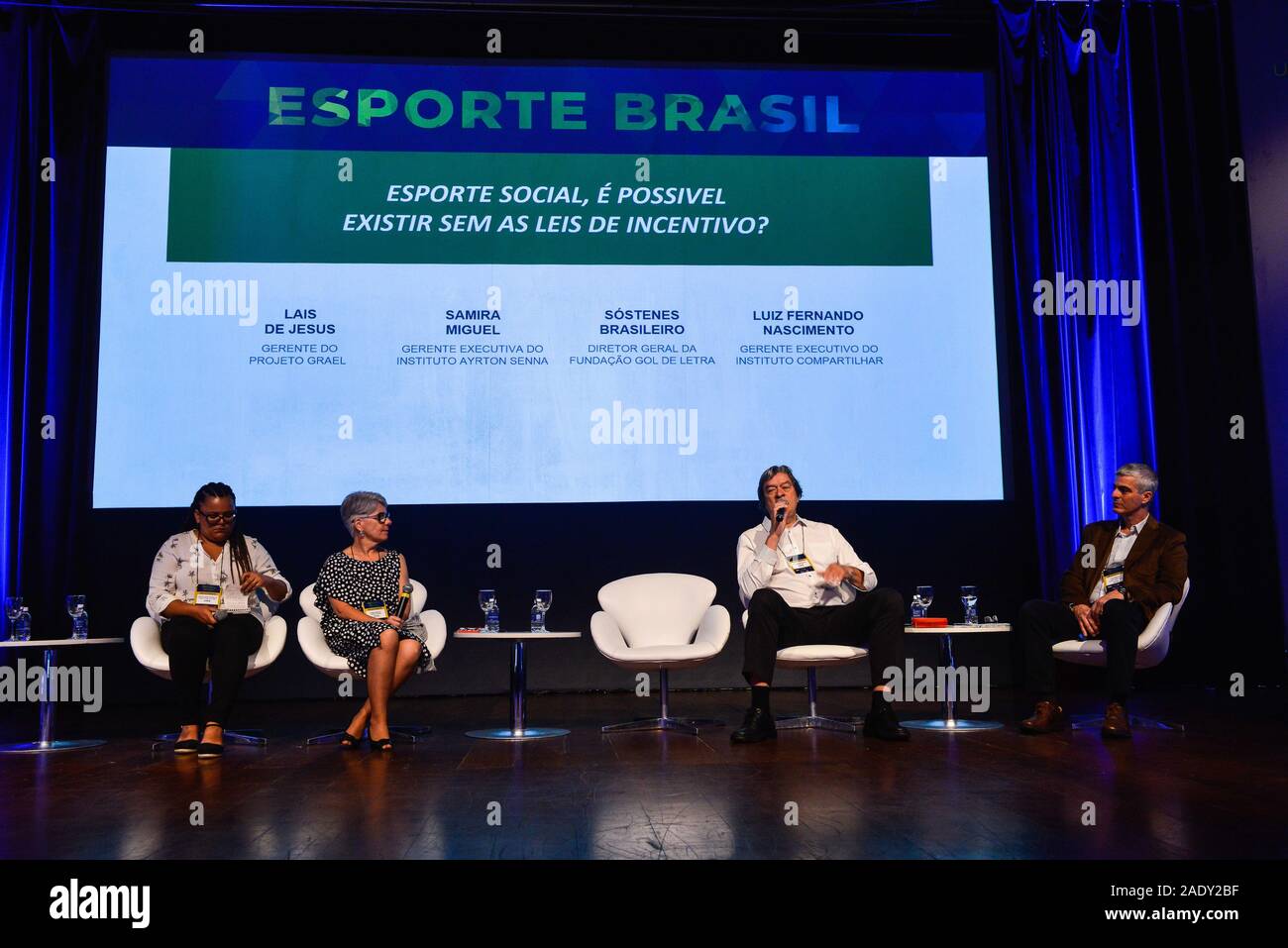 SÃO PAULO, SP - 05.12.2019: EVENTO SUMMIT SPORTLAB - Summit SportLab event, held at the Maksoud Plaza Hotel, which discusses sport management issues and serves as the launching pad for the &quot;Sport Brazil&quot; program. (Photo: João Alvarez/Fotoarena) Stock Photo