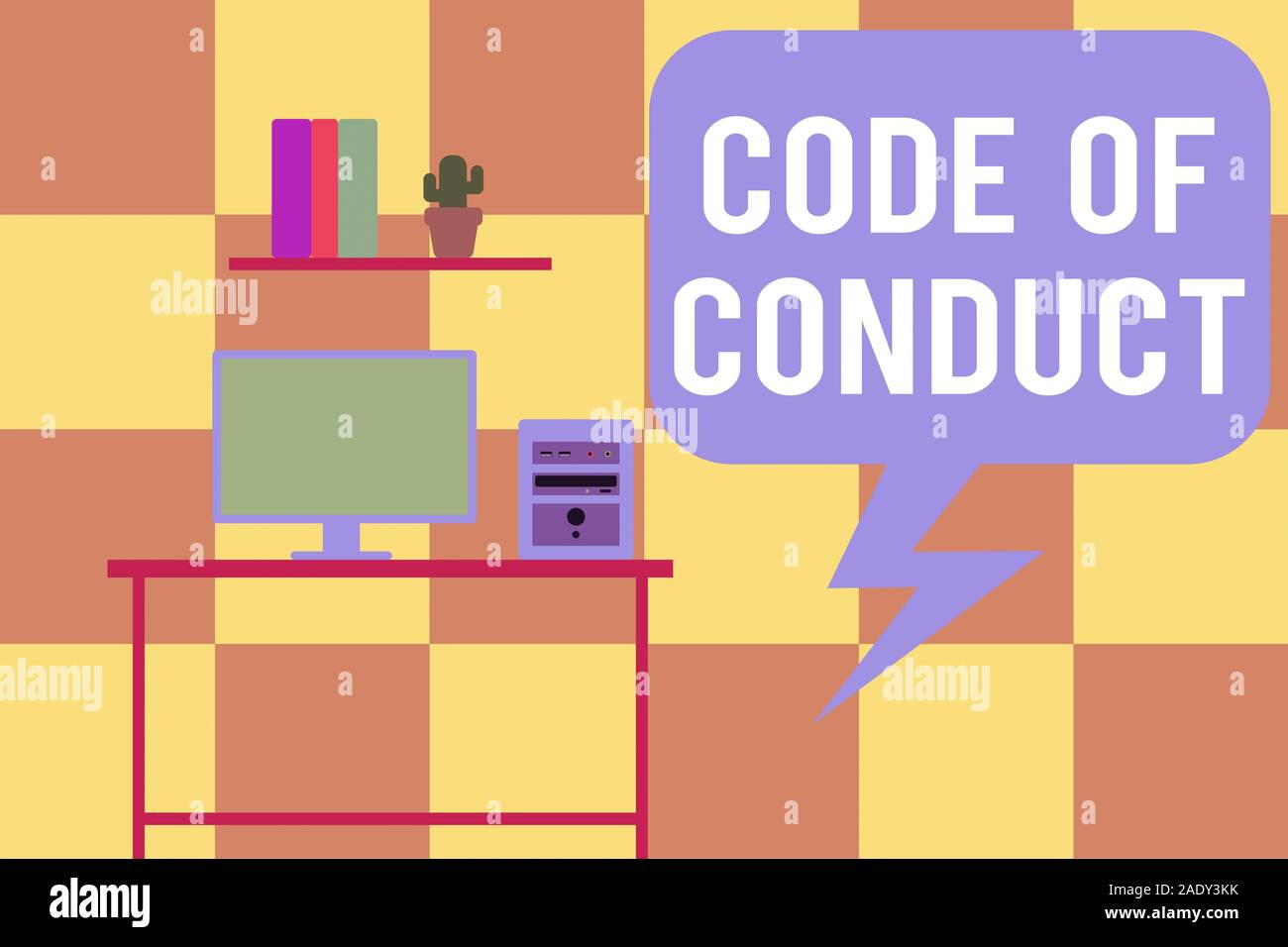 Handwriting text writing Code Of Conduct. Conceptual photo Ethics rules ...