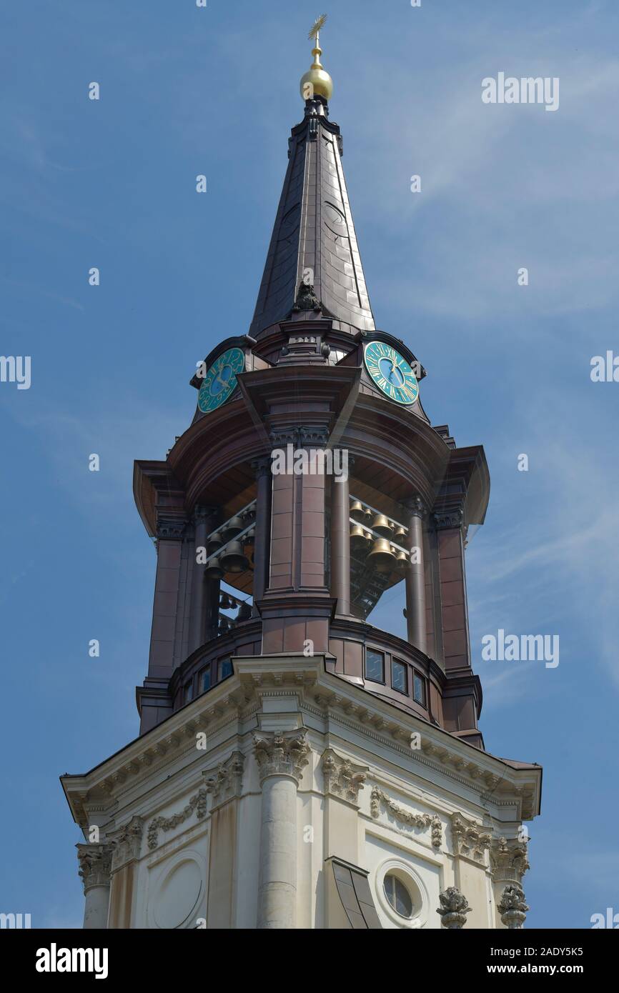 Kirchturm, Parochialkirche, Klosterstraße, Mitte, Berlin, Deutschland Stock Photo