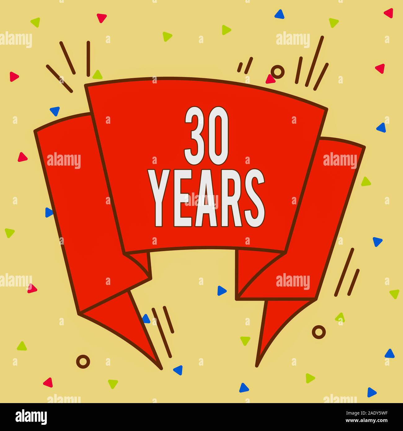 Conceptual hand writing showing 30 Years. Concept meaning Remembering ...