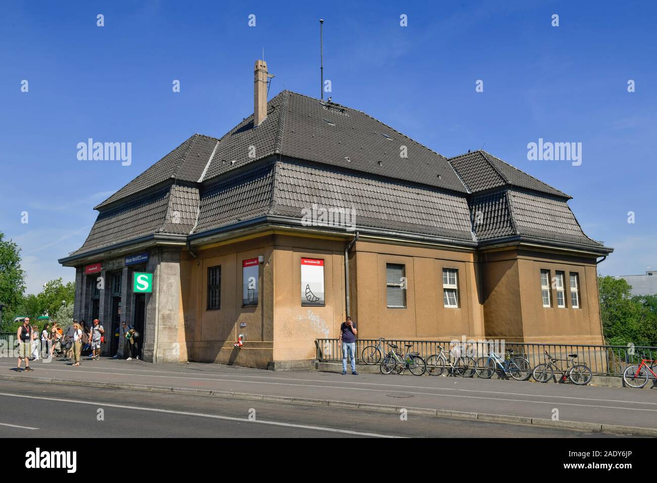 S-Bahnhof Witzleben ICC Messe Nord, Westend, Charlottenburg, Berlin, Deutschland Stock Photo