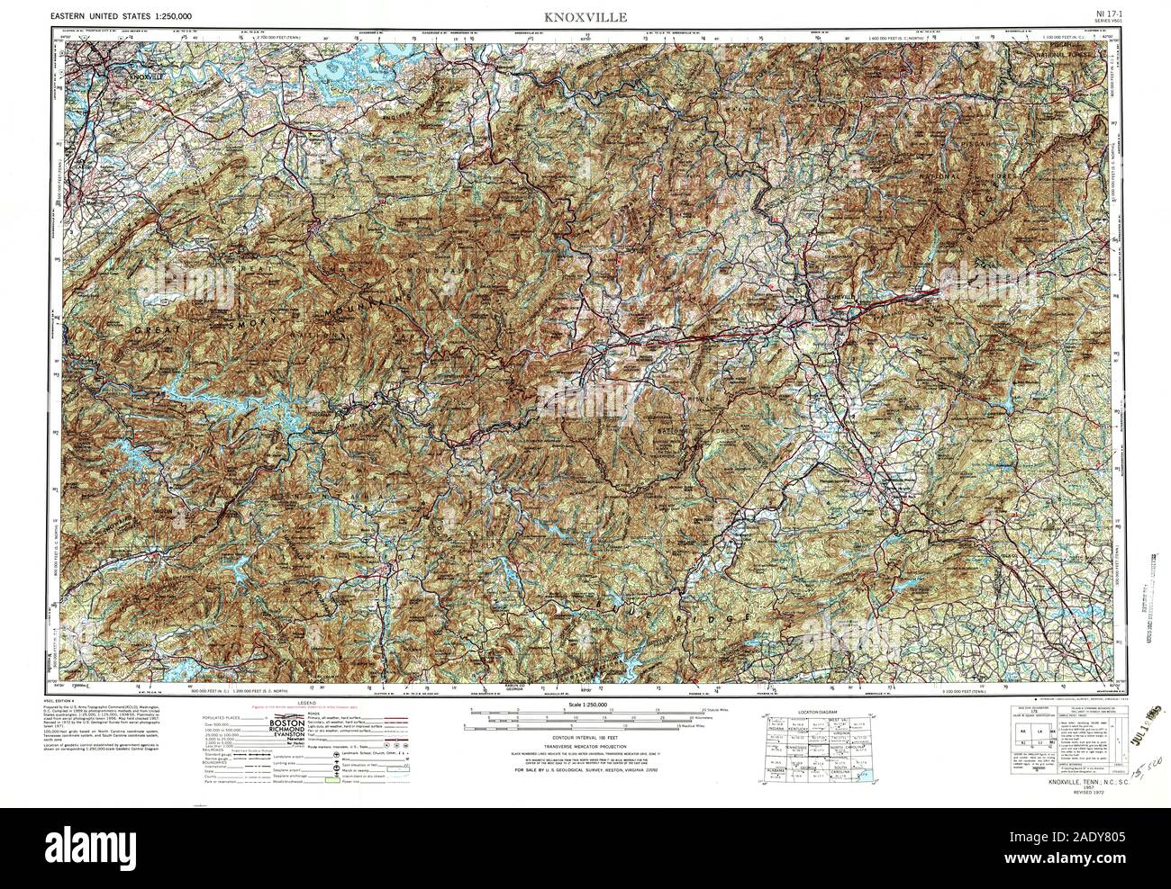 Knoxville map Cut Out Stock Images & Pictures Alamy