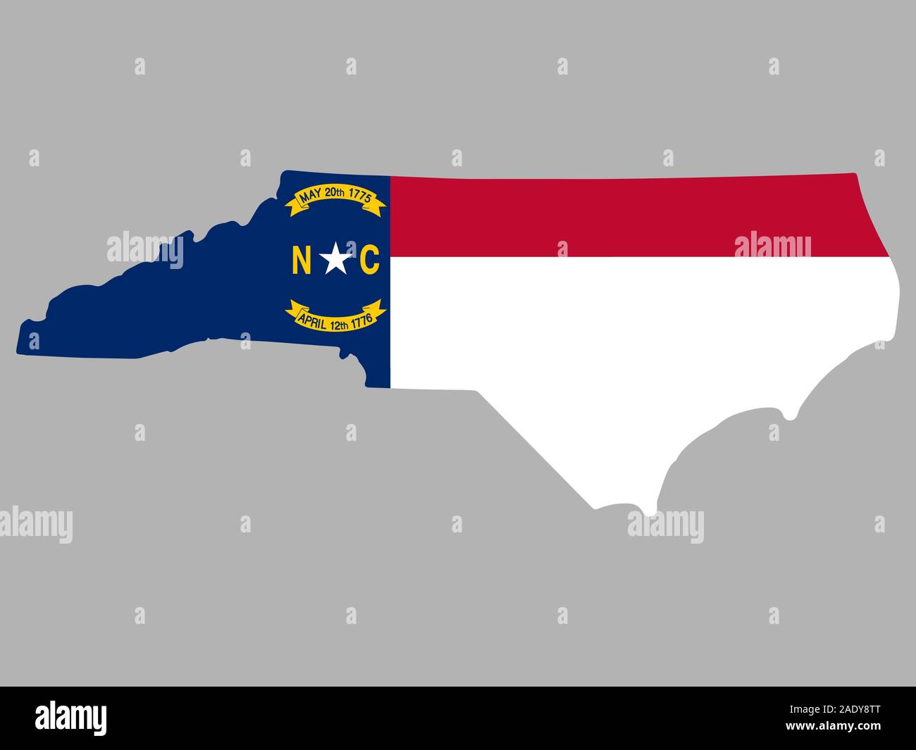 North Carolina Map Flag Vector Illustration Eps 10 Stock Vector Image Art Alamy