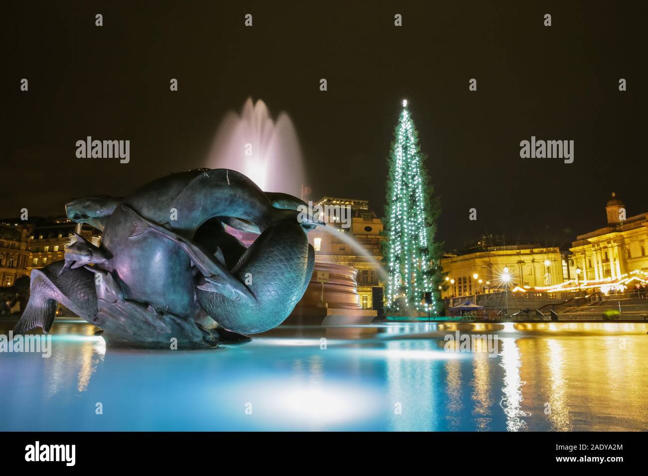 Trafalgar Square, Westminster, London, UK. 05th Dec, 2019. The fully