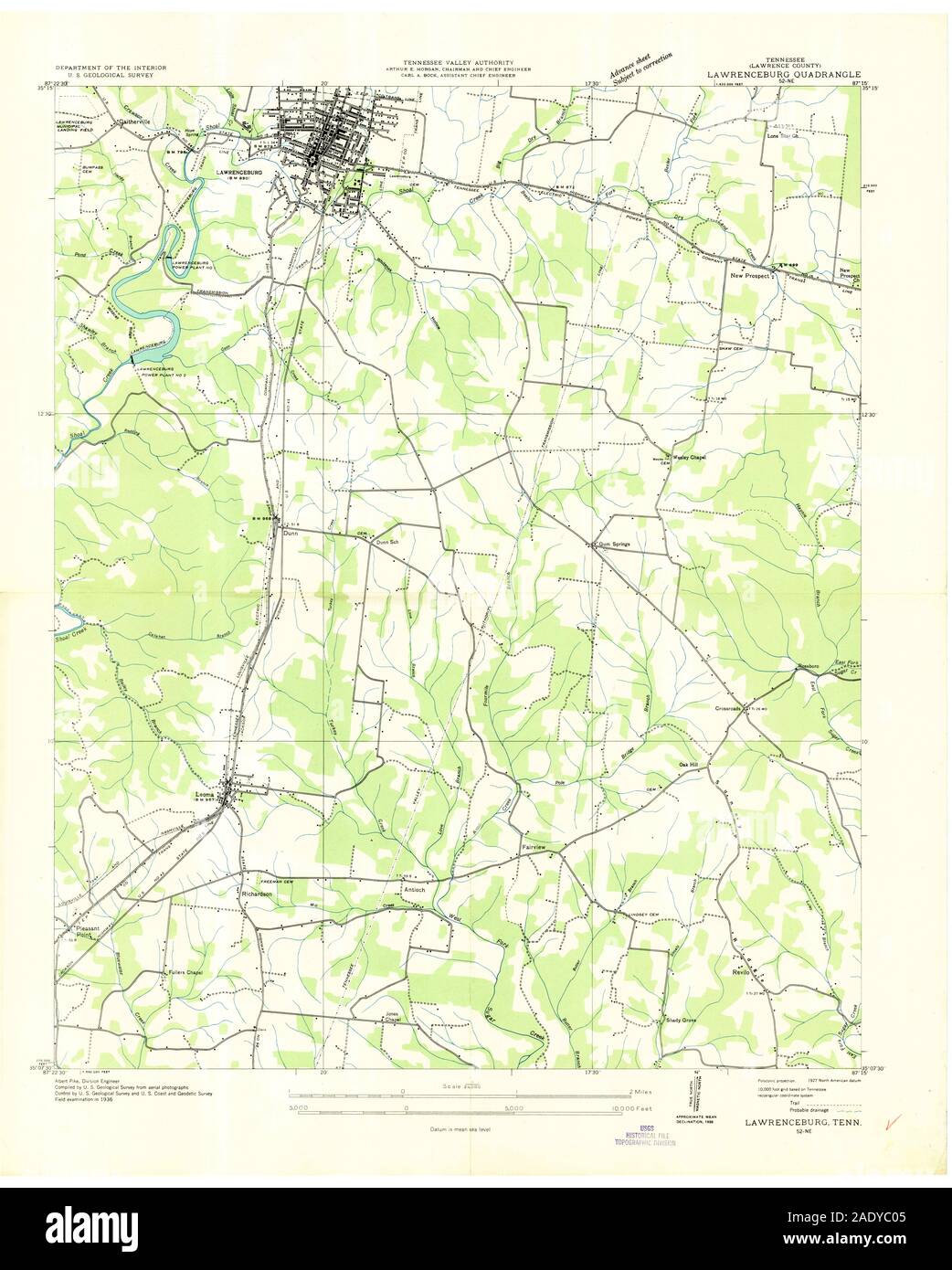 Map of lawrenceburg hi-res stock photography and images - Alamy