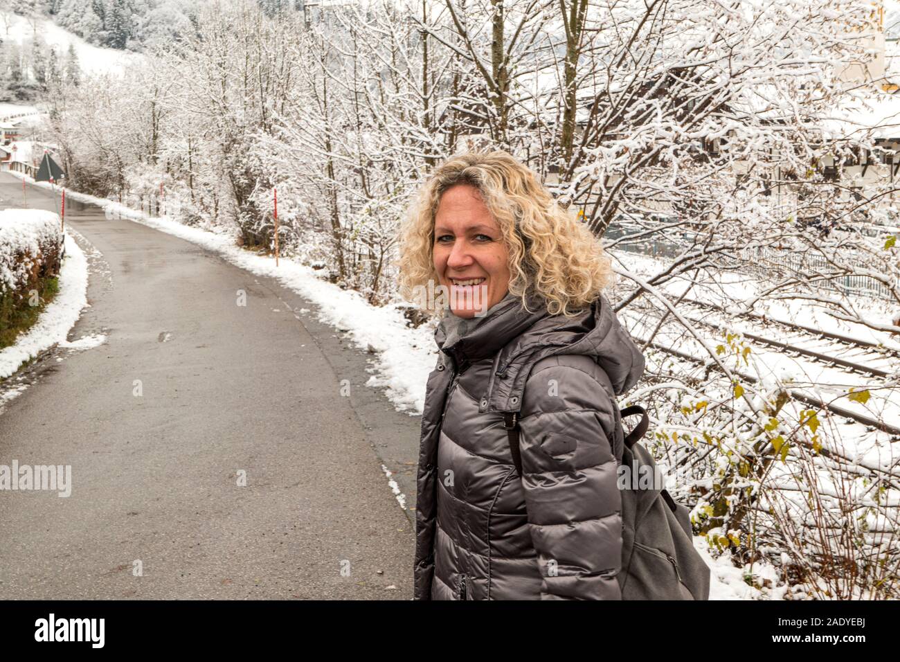 “Silver Luxe” Women’s Short Down Jacket main image 1