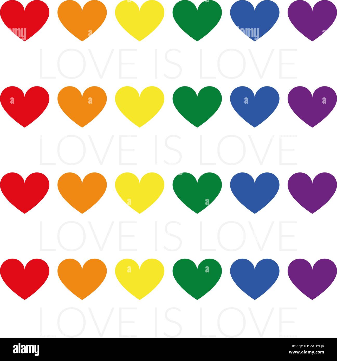 Love knows no bounds - This message has these graphic that stands for tolerance and equality. For all supporters of LGBT. Stock Vector