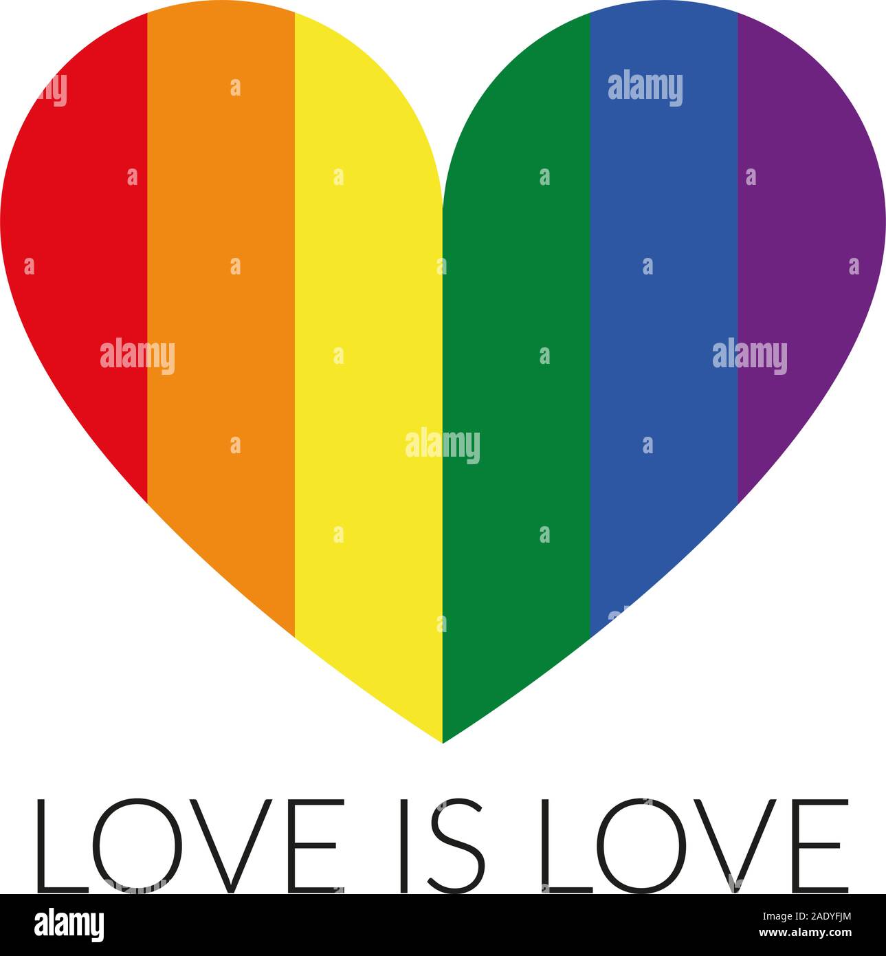 Love knows no bounds - This message has these graphic that stands for tolerance and equality. For all supporters of LGBT. Stock Vector