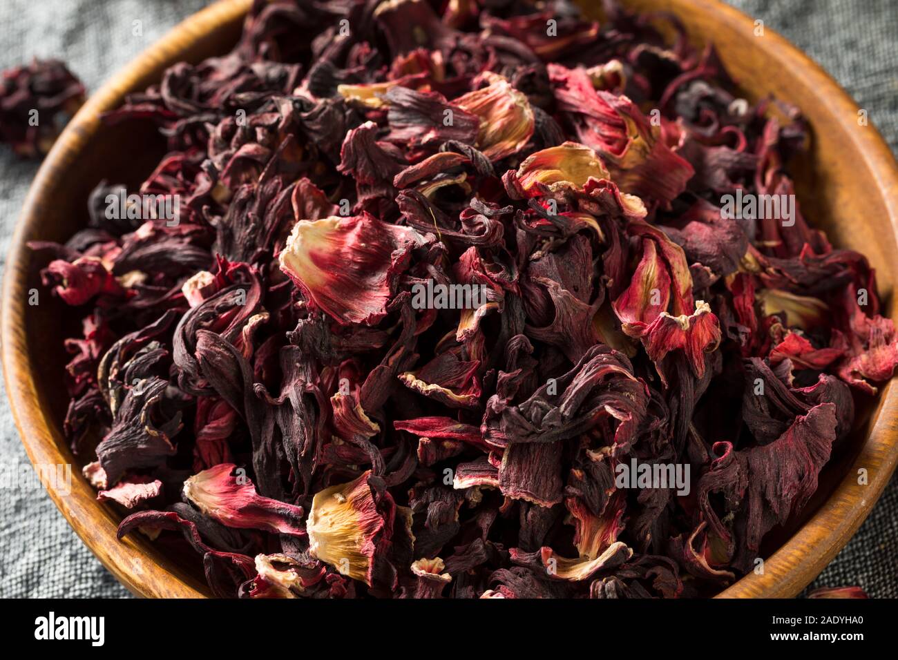 Dry Organic Jamaica Flower Hibiscus for Tea Stock Photo