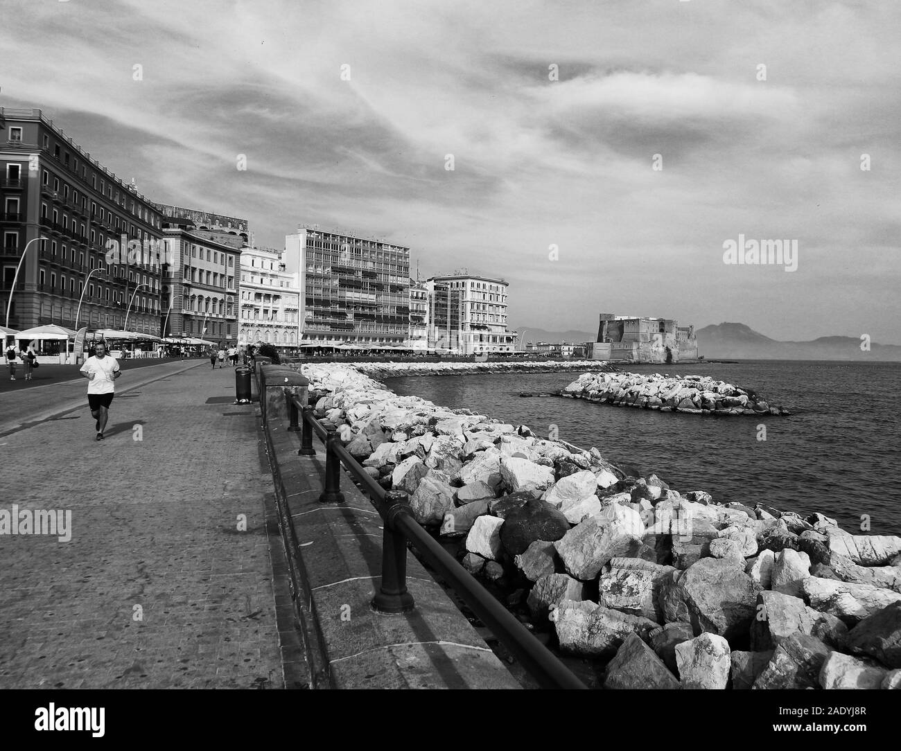 Naples square Black and White Stock Photos & Images Alamy