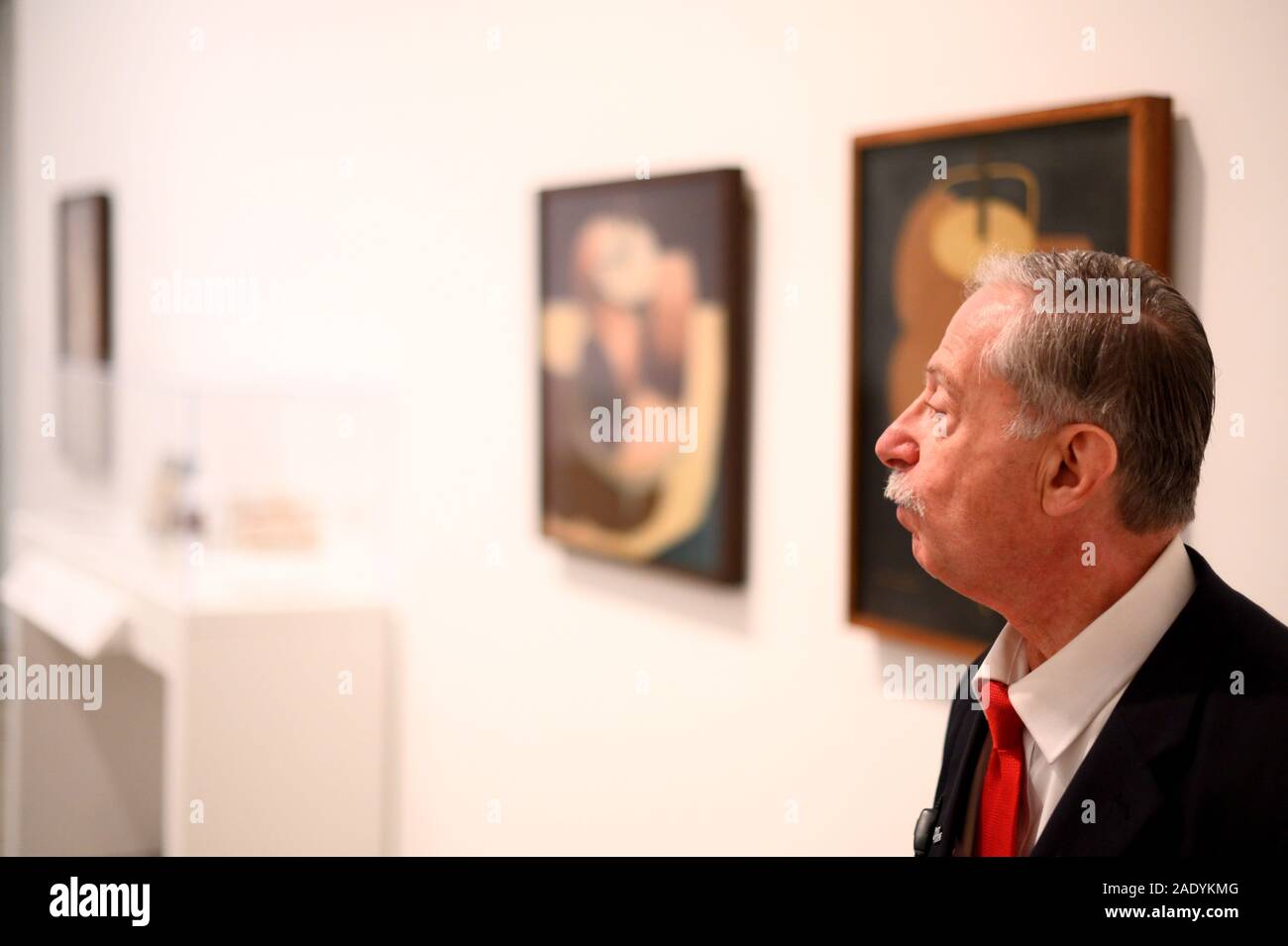 Visitors explore the galleries of the Philadelphia Museum of Art, in Philadelphia, PA on November 10, 2019. Stock Photo