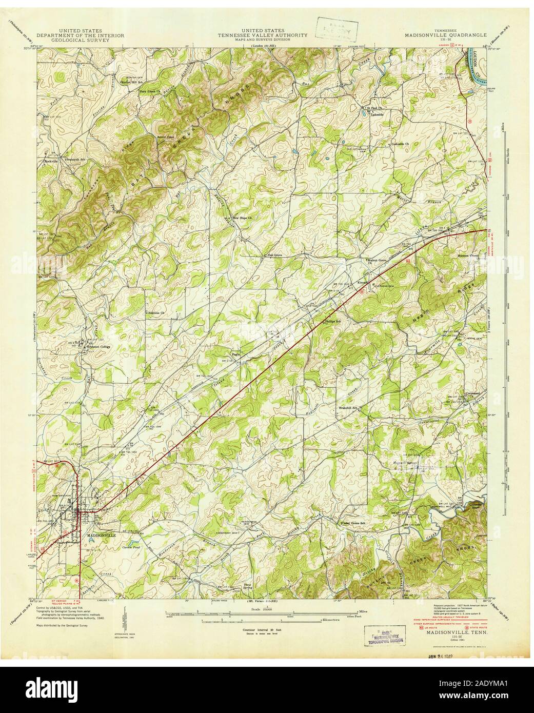 Map of madisonville hires stock photography and images Alamy