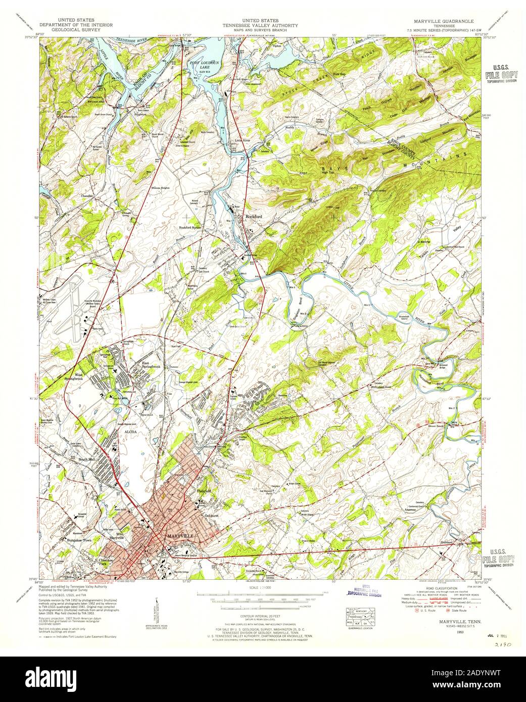 Map of maryville hi-res stock photography and images - Alamy