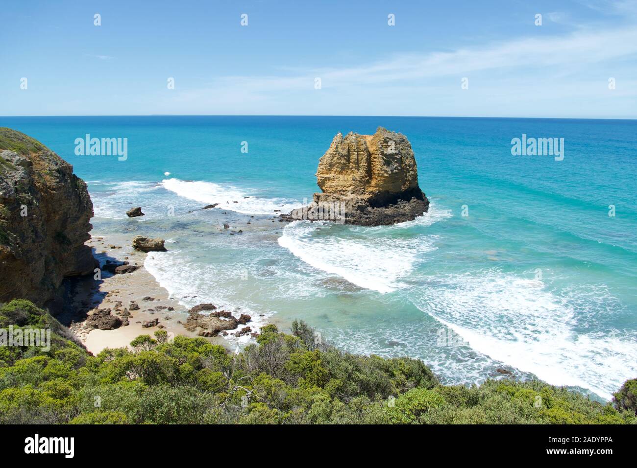 Eagle Rock Lookout Split Point Lighthouse, Aireys Inlet, Great Ocean Road, Australia Stock Photo