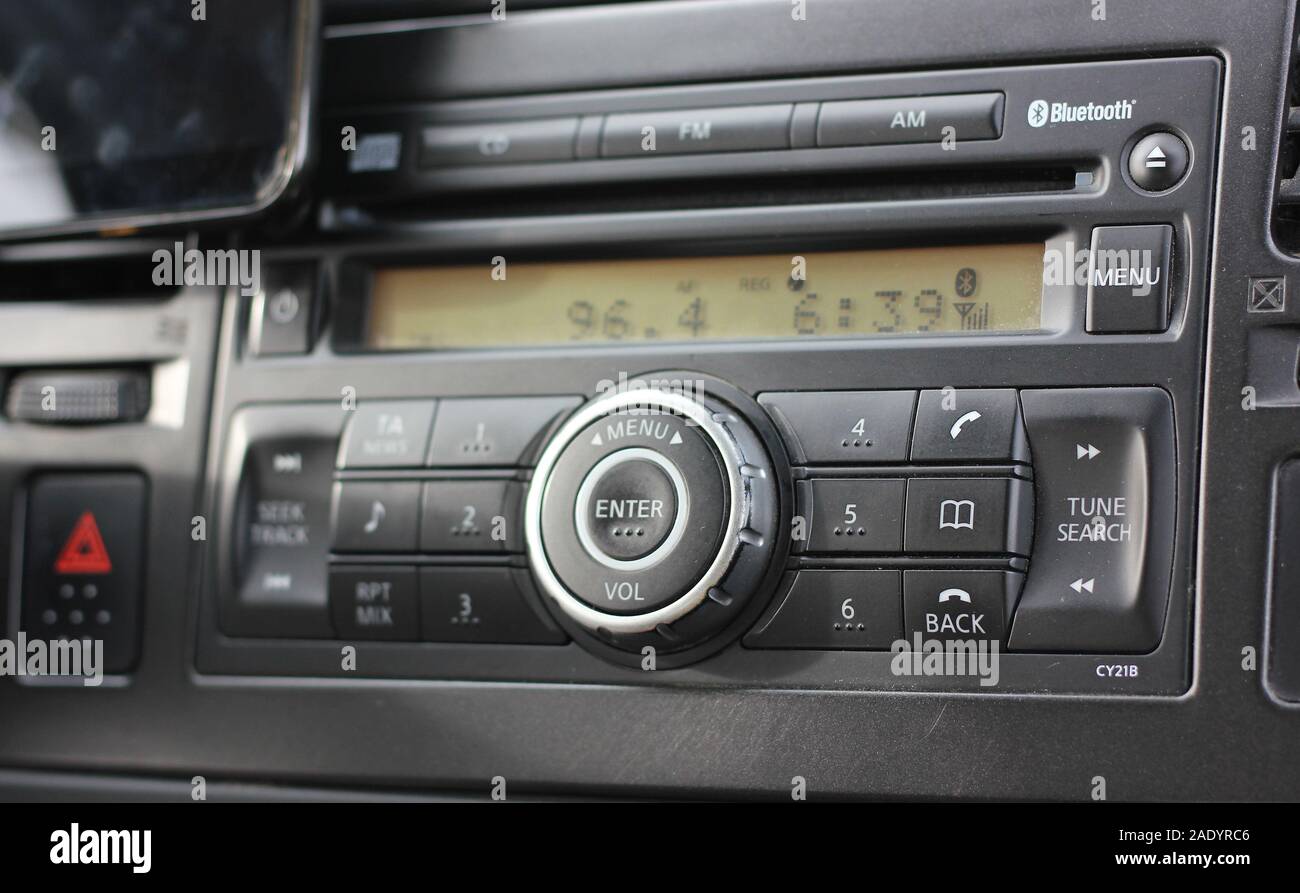 Dashboard control inside the car Stock Photo Alamy