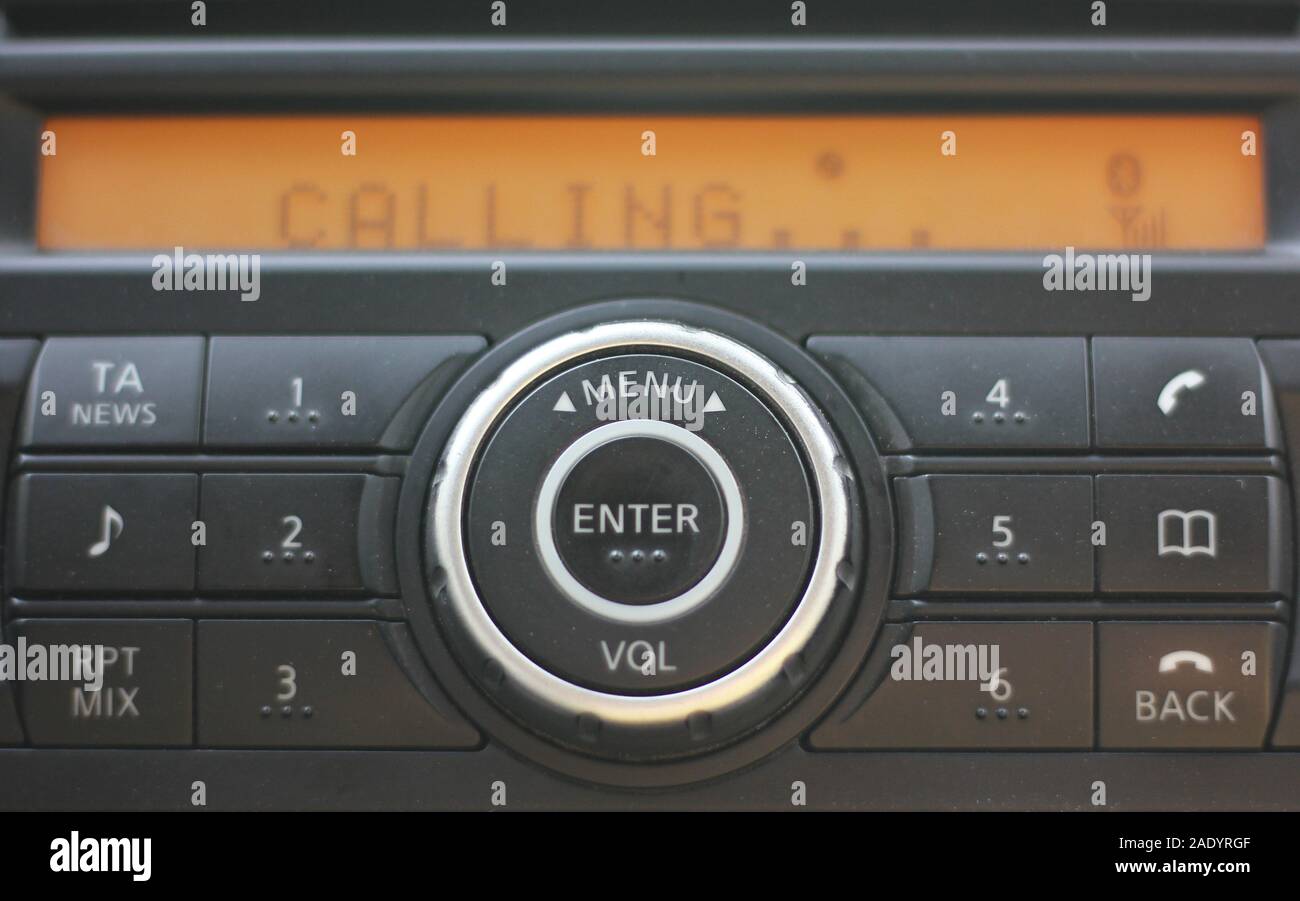 Dashboard control inside the car Stock Photo Alamy