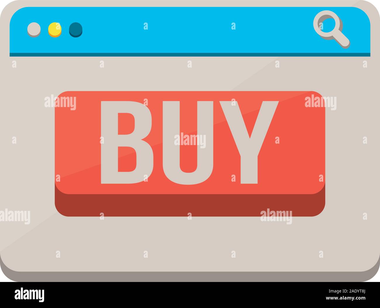 template webpage with buy button Stock Vector Image & Art - Alamy