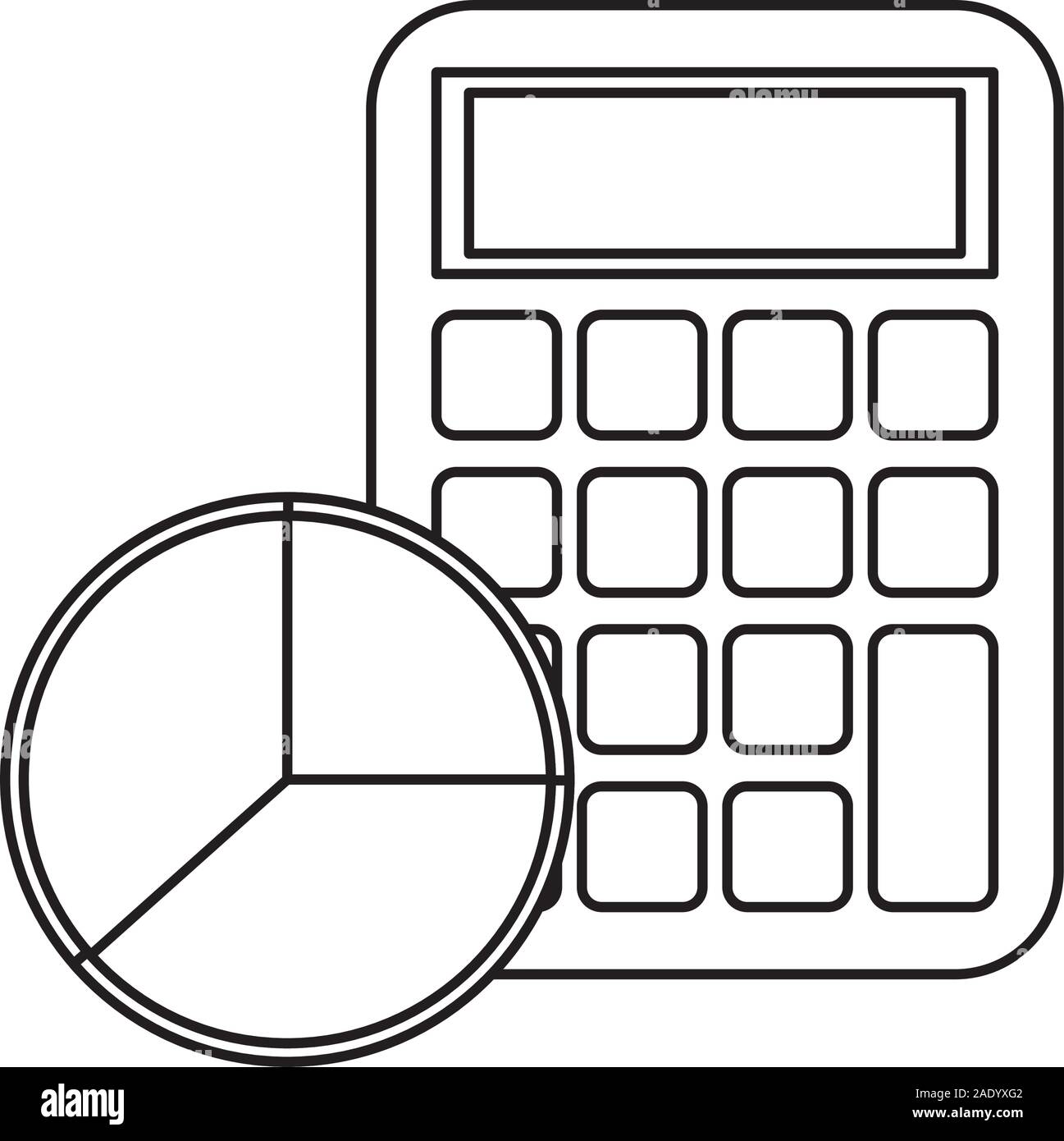 calculator math with statistics pie Stock Vector Image & Art Alamy