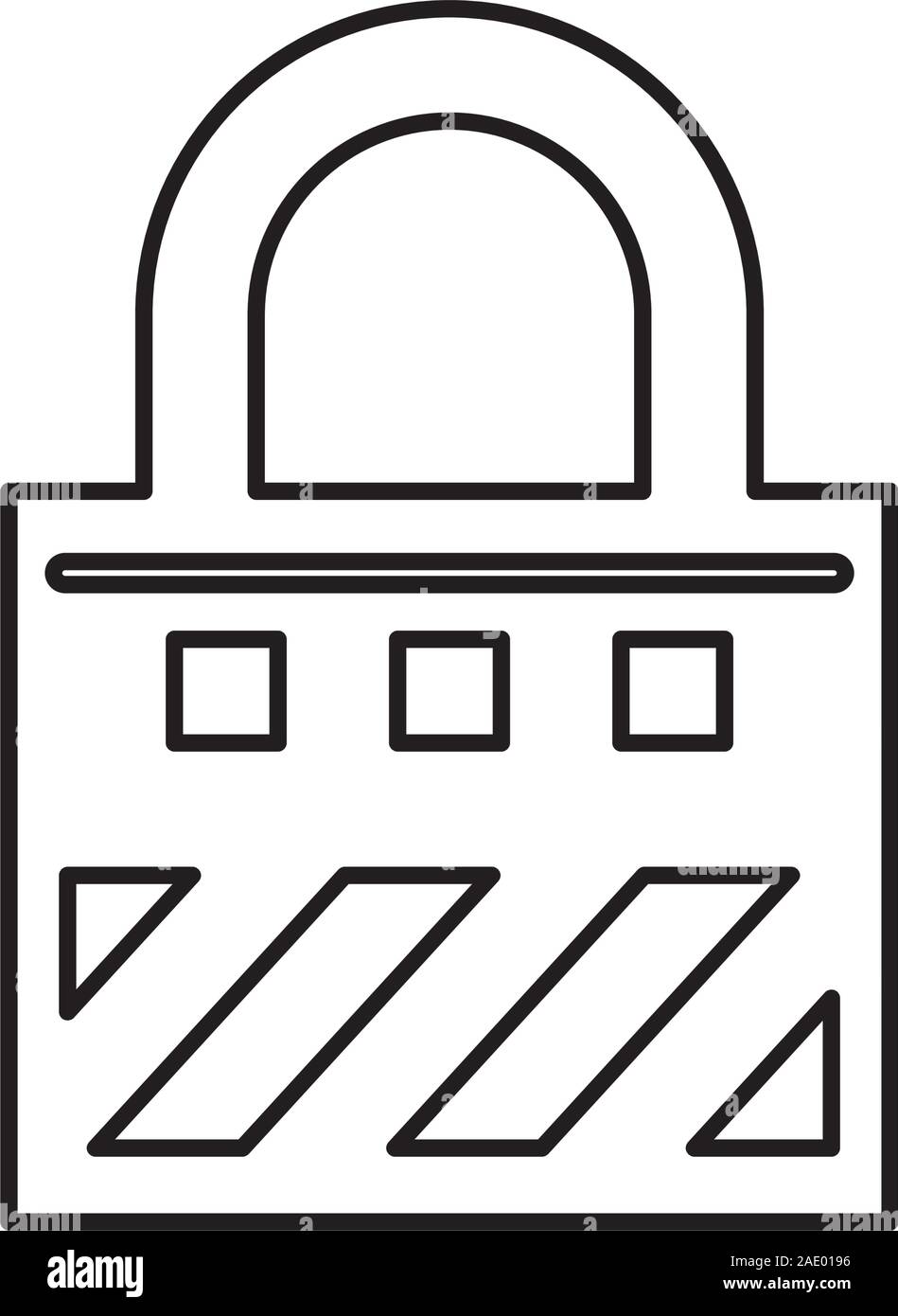 safe secure padlock isolated icon Stock Vector Image & Art - Alamy