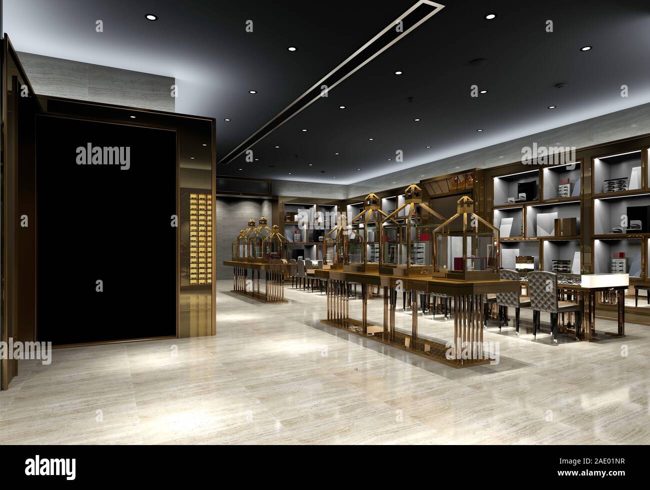 3d render of fashion and beauty shop Stock Photo - Alamy