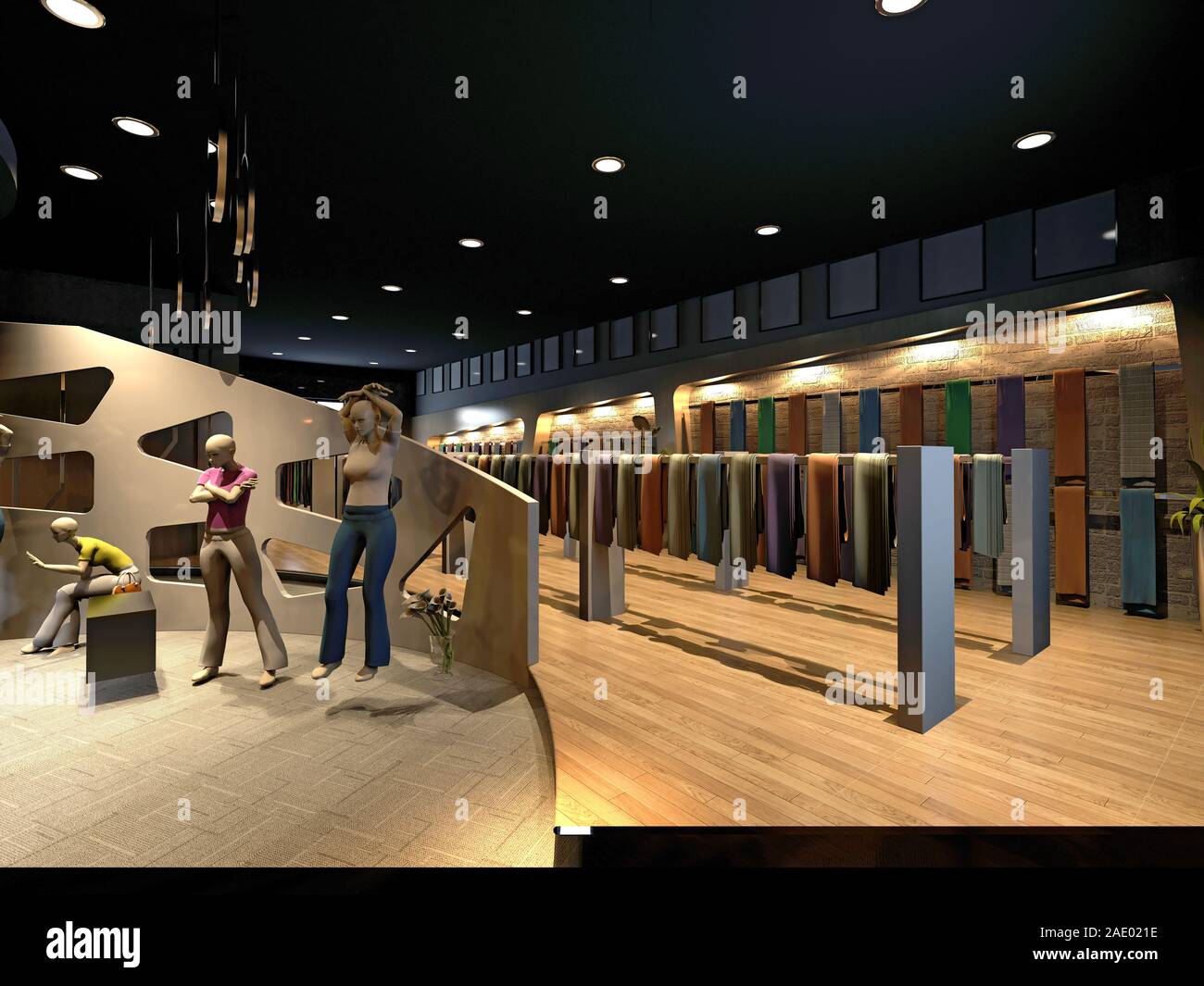 3d render of fashion and beauty shop Stock Photo Alamy