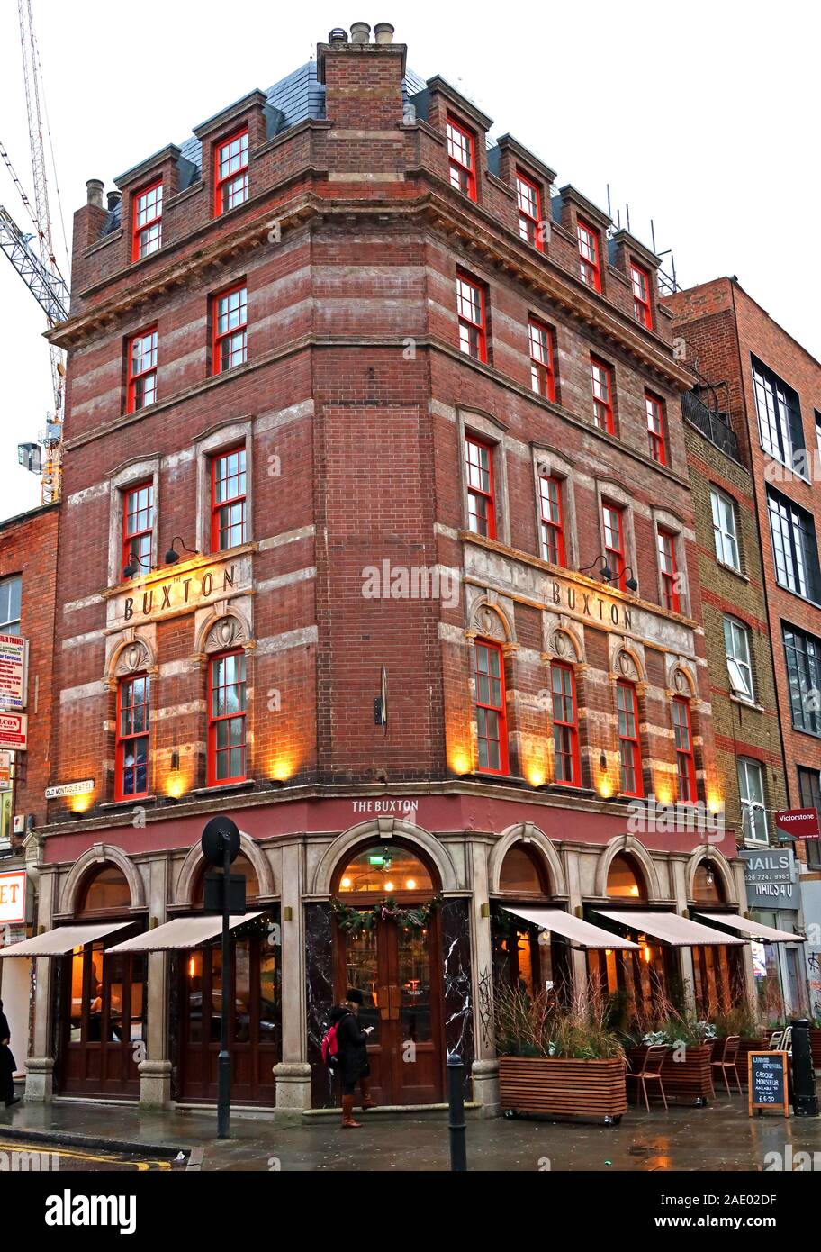The Sir Thomas Buxton pub and hotel, Brick Lane,42 Osborn Street, London E1 6TD Stock Photo