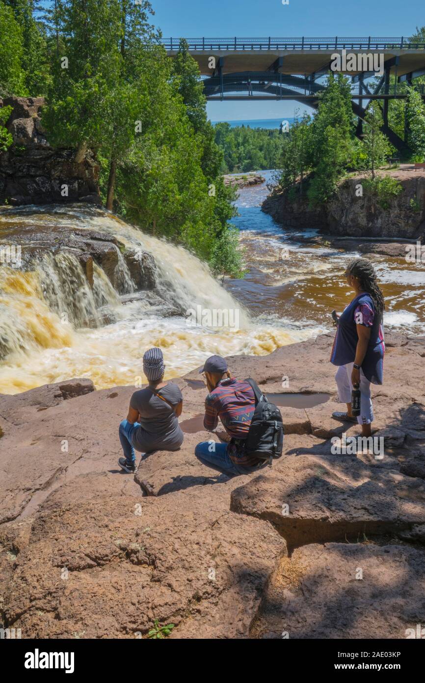 Lower Falls Split Rock State Park Minnesota Stock Photo Alamy