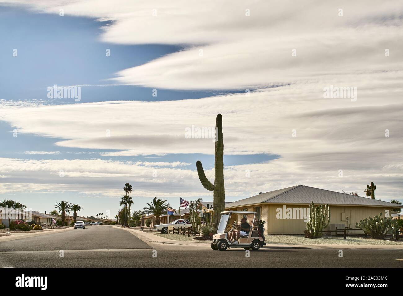 Sun City Retirement Community Arizona USA Stock Photo - Alamy