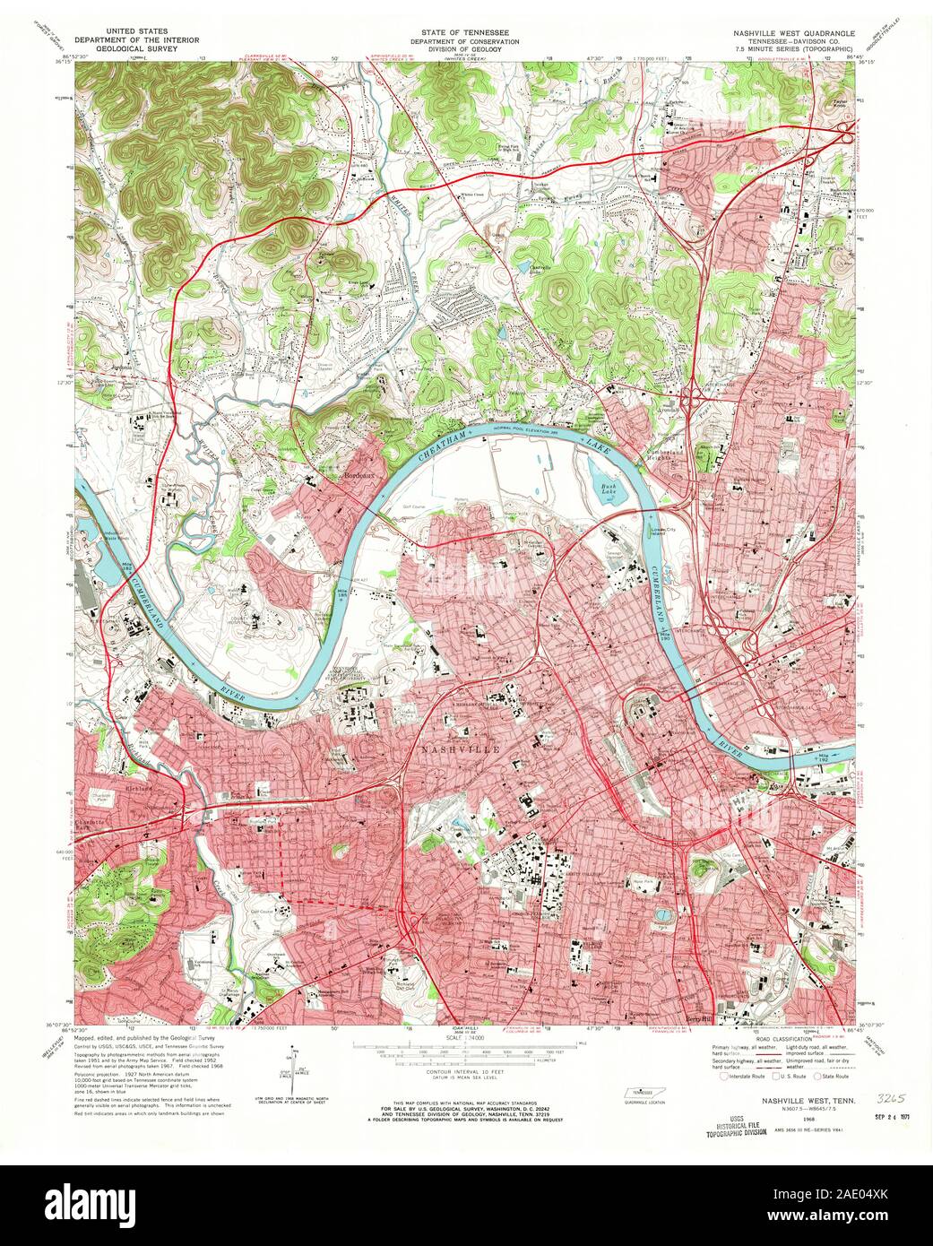 Map of nashville hi-res stock photography and images - Page 9 - Alamy, image size:1041x1390