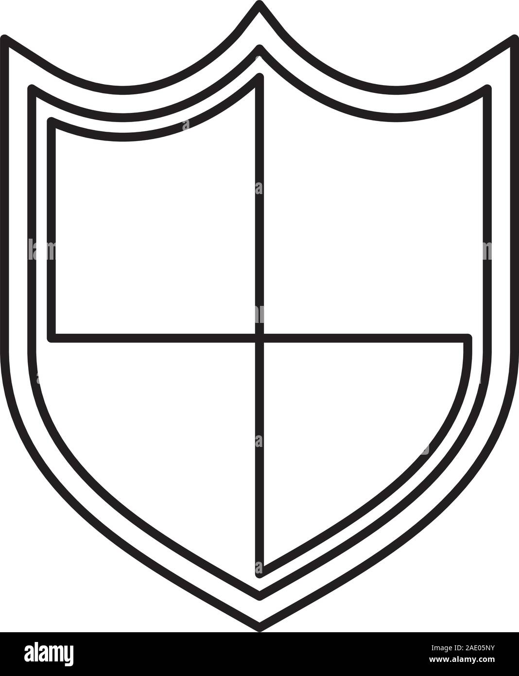 shield security guard isolated icon Stock Vector Image & Art - Alamy