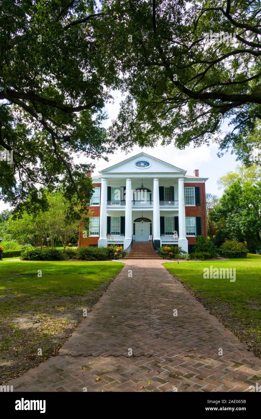 Rosalie famous inn at Natchez located at the southern end of the Natchez Trace is the oldest city on the Mississippi River and recipient of the presti Stock Photo