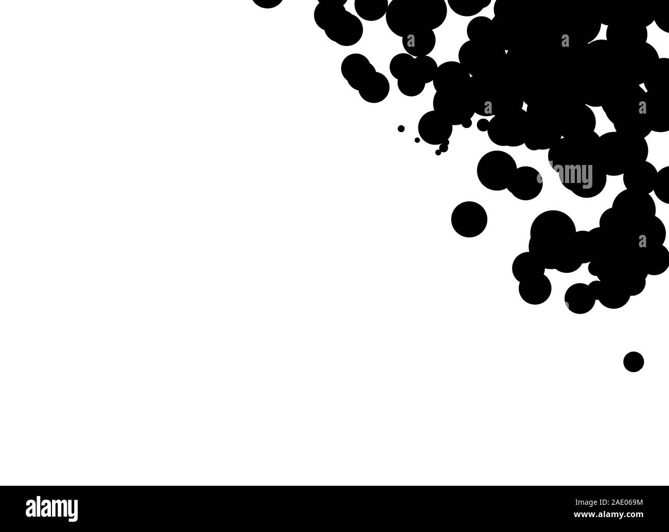 Black Dots Pattern Design Stock Photo