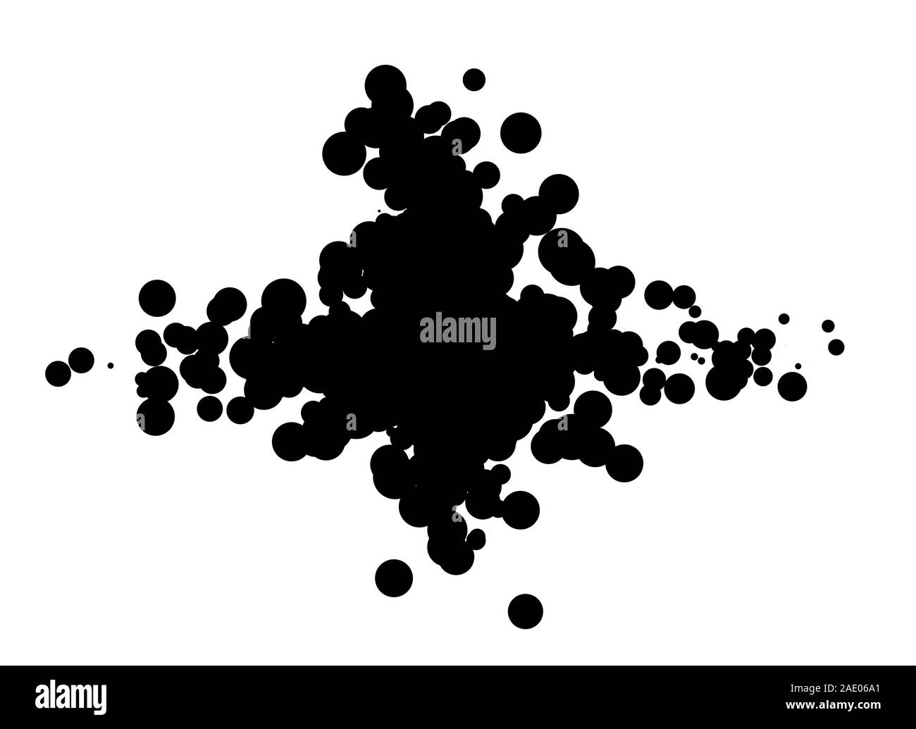 Black Dots Pattern Design Stock Photo