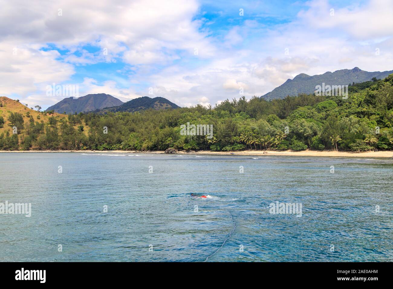 beautiful landscape at Zambales beach, Philippines Stock Photo