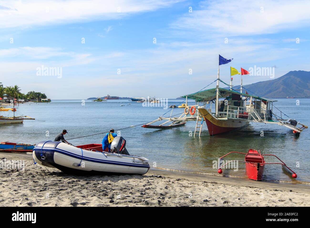 Nov 22, 2019 Ship preparing for a hopping tour at Subic bay, Subic , Philippines Stock Photo