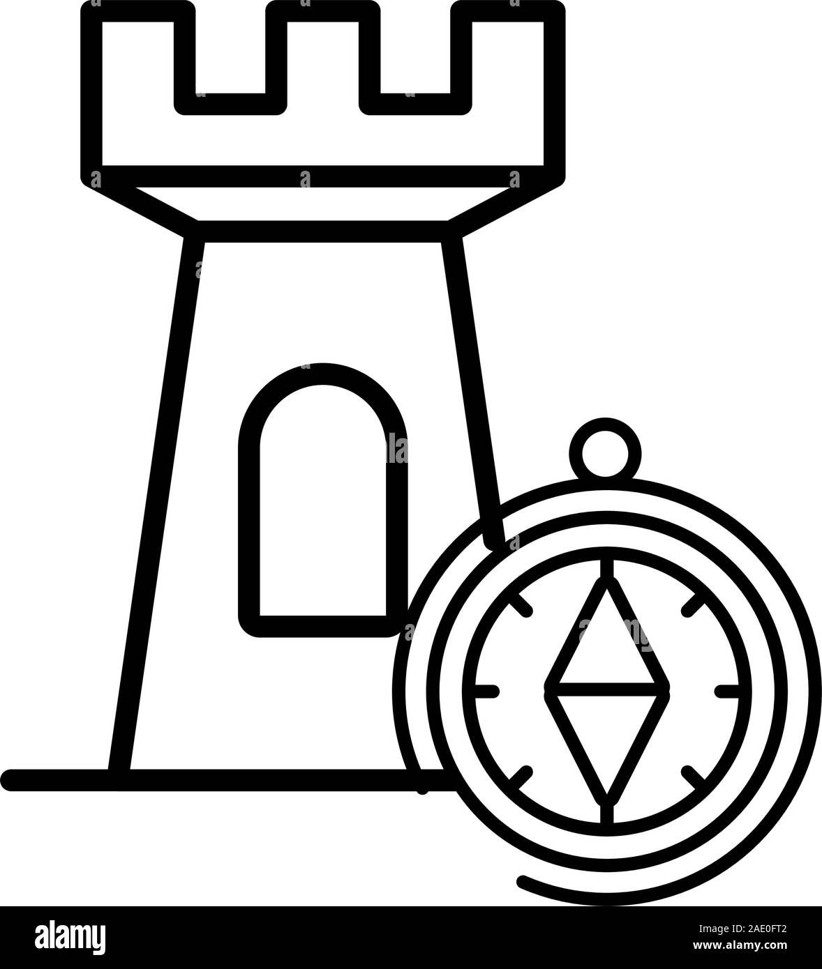 Explore the tower Stock Vector Images - Alamy