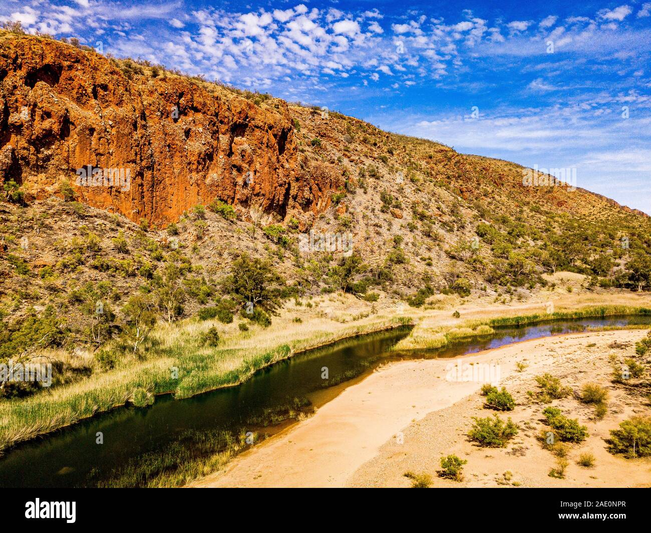 Glen Helen and the area surrounding Glen Helen Lodge taken from