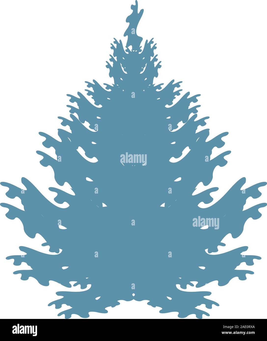 pine tree plant isolated icon Stock Vector