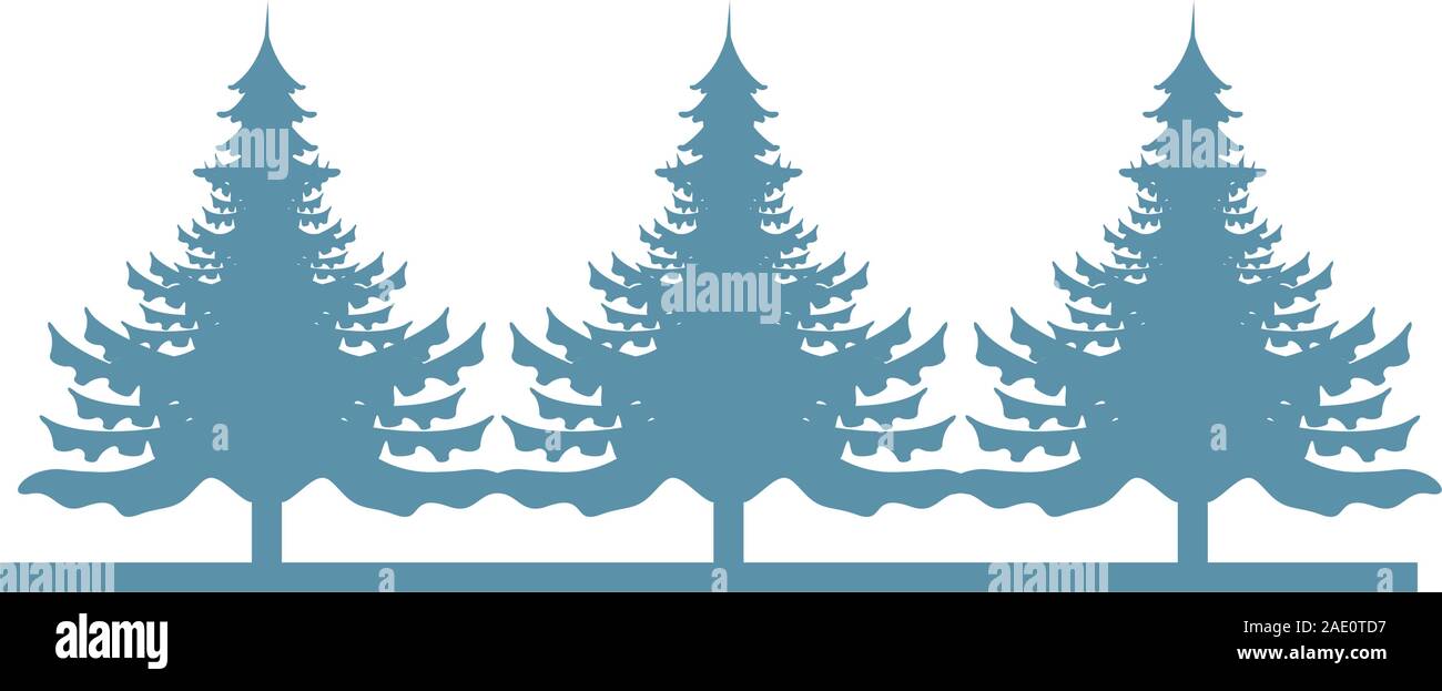 pines trees plants forest scene Stock Vector Image & Art - Alamy