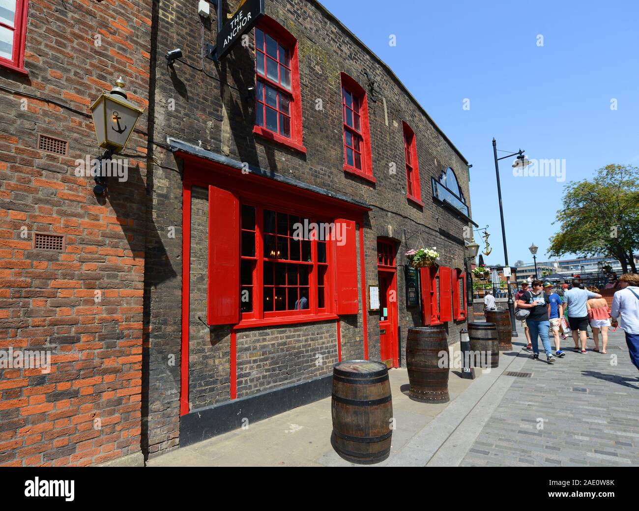 The Anchor bankside bar on Park street in London Stock Photo Alamy