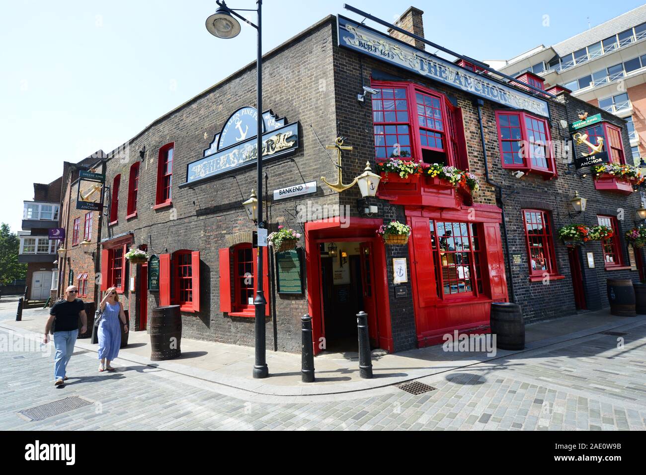 The Anchor bankside bar on Park street in London Stock Photo Alamy