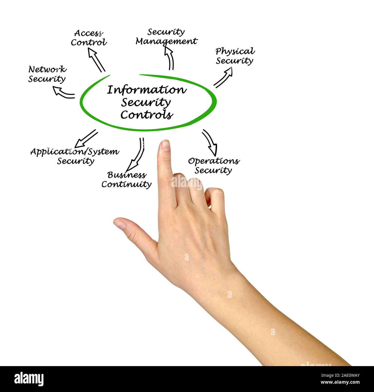 Diagram of Information Security Controls Stock Photo Alamy