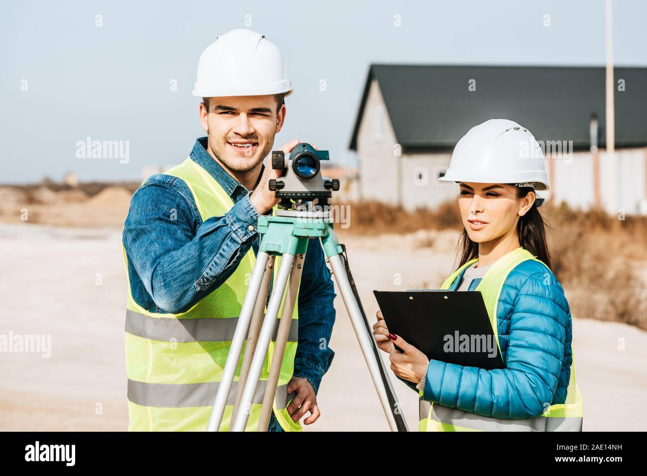 Surveyors Tripod High Resolution Stock Photography and Images - Alamy