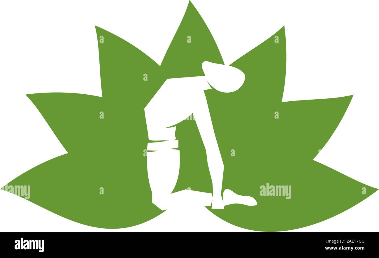 Yoga logo design emblem meditation vector illustration Isolated Stock ...