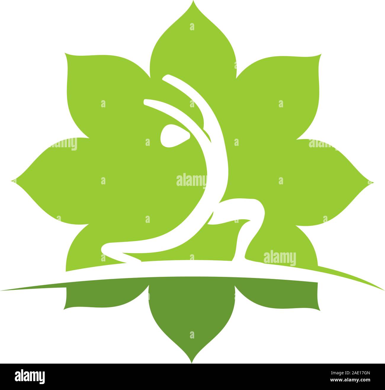 Yoga logo design emblem meditation vector illustration Isolated Stock ...