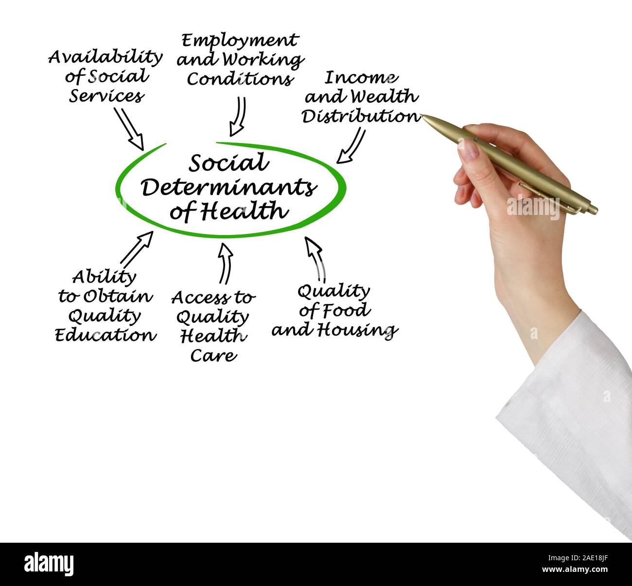 Social Determinants of Health Stock Photo