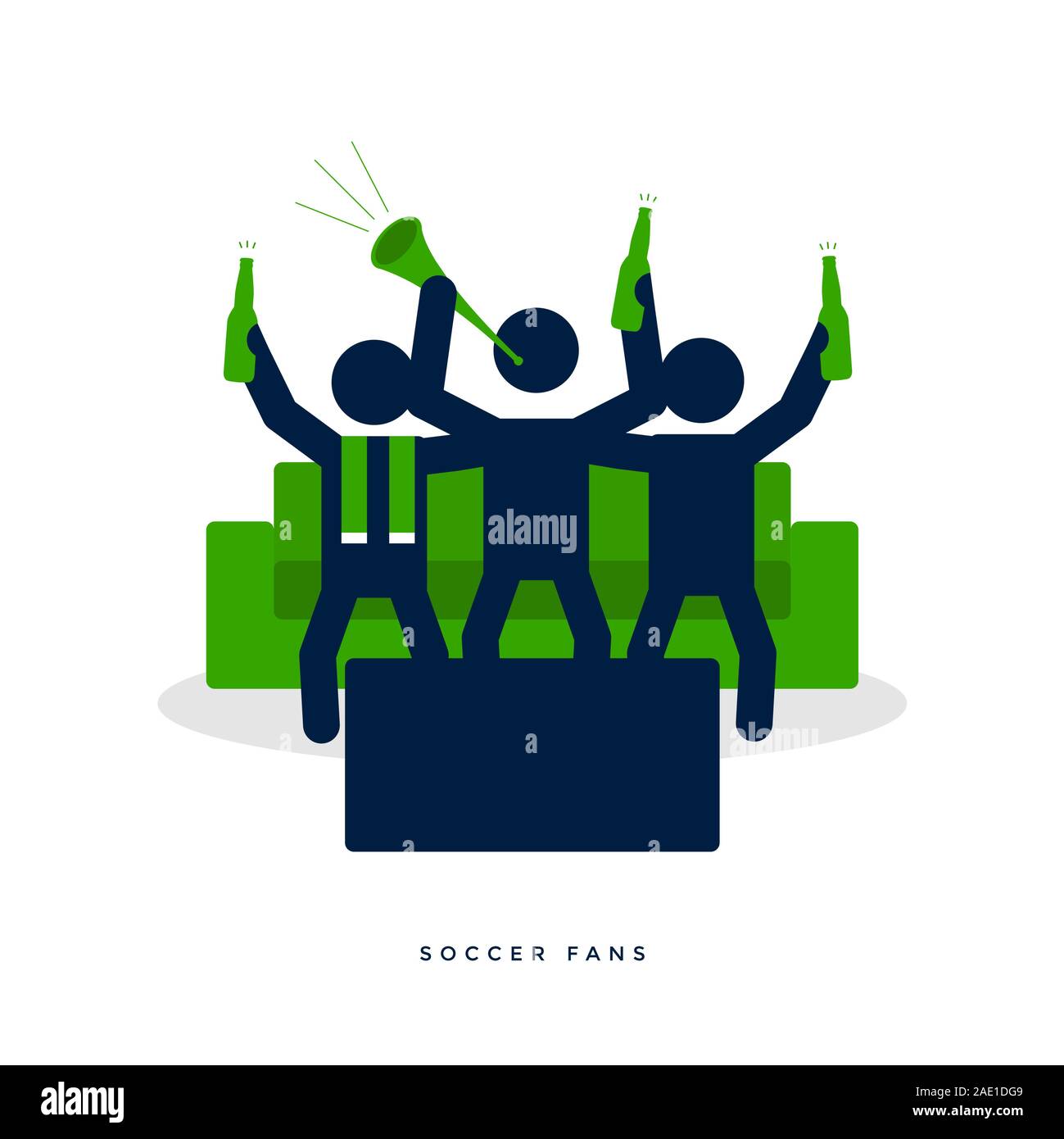 Football fans society Stock Vector Images Alamy